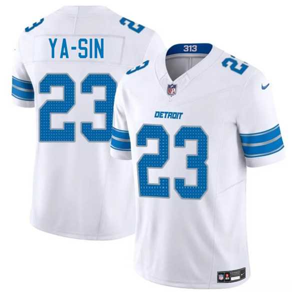 Men & Women & Youth Detroit Lions #23 Rock Ya-Sin White 2025 F.U.S.E. Vapor Limited Stitched Jersey